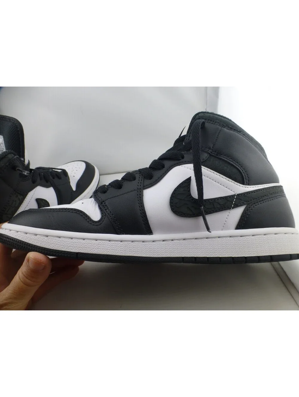 Nike Air Jordan 1 Mid Black White Black Men's Sneakers US 8 FB9911-0 - M14